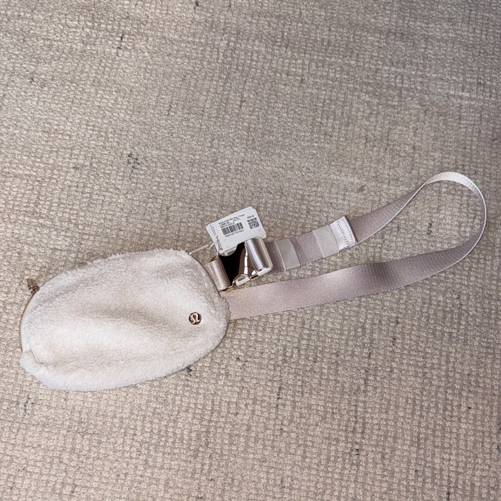 lululemon athletica Cream Sherpa Belt Bag